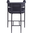 Meridian Furniture Malin Black Vegan Leather Counter Stool (Set of 2)