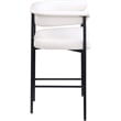 Meridian Furniture Malin Cream Vegan Leather Counter Stool (Set of 2)
