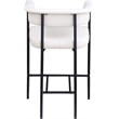 Meridian Furniture Malin Cream Vegan Leather Counter Stool (Set of 2)