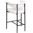 Meridian Furniture Malin Cream Vegan Leather Counter Stool (Set of 2)