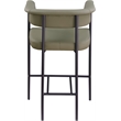 Meridian Furniture Malin Olive Vegan Leather Counter Stool (Set of 2)