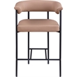Meridian Furniture Malin Tan Vegan Leather Counter Stool (Set of 2)