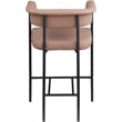 Meridian Furniture Malin Tan Vegan Leather Counter Stool (Set of 2)