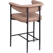Meridian Furniture Malin Tan Vegan Leather Counter Stool (Set of 2)