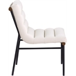 Meridian Furniture Burke Cream Vegan Leather Dining Chair (Set of 2)