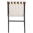 Meridian Furniture Burke Cream Vegan Leather Dining Chair (Set of 2)