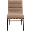 Meridian Furniture Burke Tan Vegan Leather Dining Chair (Set of 2)