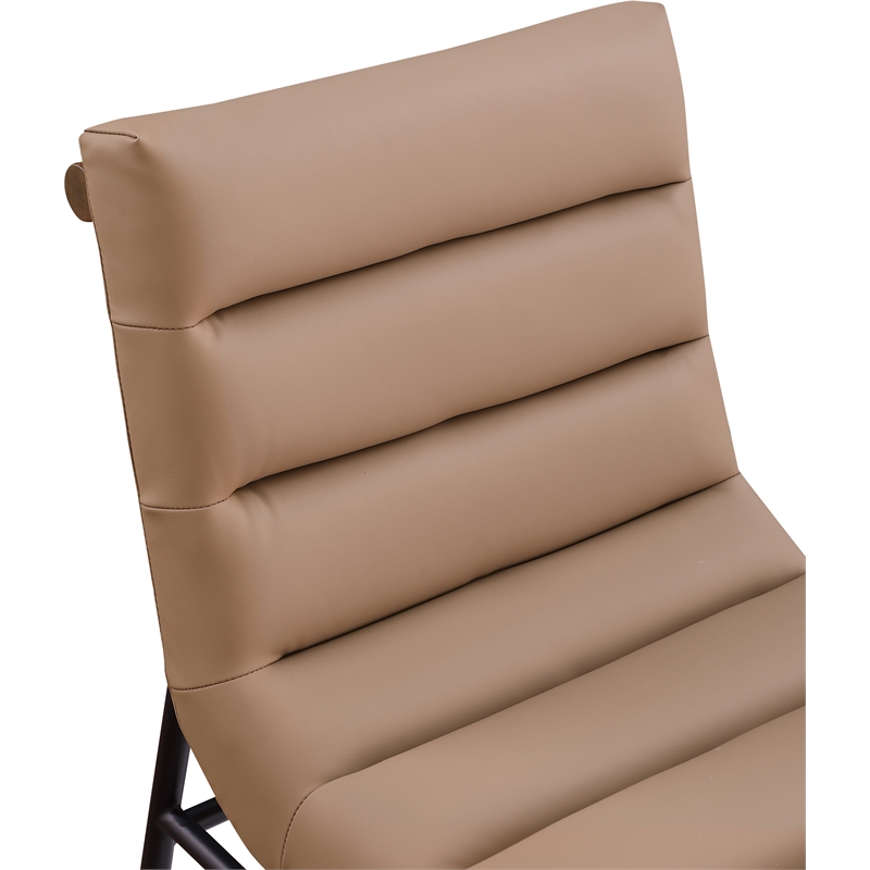 Meridian Furniture Burke Tan Vegan Leather Dining Chair (Set of 2)