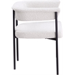 Meridian Furniture Malin Cream Boucle Fabric Dining Chair (Set of 2)