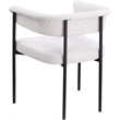 Meridian Furniture Malin Cream Boucle Fabric Dining Chair (Set of 2)