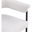Meridian Furniture Malin Cream Boucle Fabric Dining Chair (Set of 2)