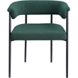 Meridian Furniture Malin Green Boucle Fabric Dining Chair (Set of 2)