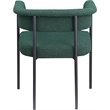 Meridian Furniture Malin Green Boucle Fabric Dining Chair (Set of 2)