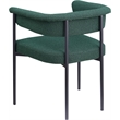 Meridian Furniture Malin Green Boucle Fabric Dining Chair (Set of 2)