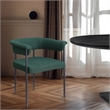 Meridian Furniture Malin Green Boucle Fabric Dining Chair (Set of 2)
