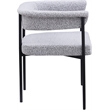 Meridian Furniture Malin Grey Boucle Fabric Dining Chair (Set of 2)