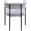 Meridian Furniture Malin Grey Boucle Fabric Dining Chair (Set of 2)