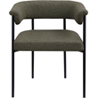 Meridian Furniture Malin Olive Boucle Fabric Dining Chair (Set of 2)