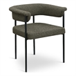 Meridian Furniture Malin Olive Boucle Fabric Dining Chair (Set of 2)