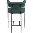 Meridian Furniture Malin Green Boucle Fabric Counter Stool (Set of 2)