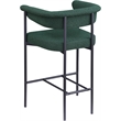 Meridian Furniture Malin Green Boucle Fabric Counter Stool (Set of 2)