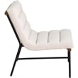 Meridian Furniture Burke Cream Vegan Leather Accent Chair