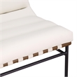 Meridian Furniture Burke Cream Vegan Leather Accent Chair