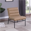 Meridian Furniture Burke Tan Vegan Leather Accent Chair