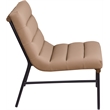Meridian Furniture Burke Tan Vegan Leather Accent Chair