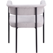 Meridian Furniture Malin Grey Linen Textured Fabric Dining Chair (Set of 2)
