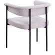 Meridian Furniture Malin Grey Linen Textured Fabric Dining Chair (Set of 2)
