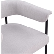 Meridian Furniture Malin Grey Linen Textured Fabric Dining Chair (Set of 2)