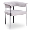 Meridian Furniture Malin Grey Linen Textured Fabric Dining Chair (Set of 2)