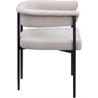 Meridian Furniture Malin Taupe Linen Textured Fabric Dining Chair (Set of 2)