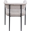 Meridian Furniture Malin Taupe Linen Textured Fabric Dining Chair (Set of 2)