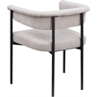 Meridian Furniture Malin Taupe Linen Textured Fabric Dining Chair (Set of 2)