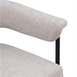 Meridian Furniture Malin Taupe Linen Textured Fabric Dining Chair (Set of 2)