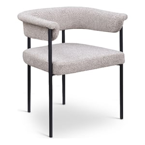 Meridian Furniture Malin Taupe Linen Textured Fabric Dining Chair (Set of 2)