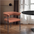 Meridian Furniture Malin Cognac Vegan Leather Dining Chair (Set of 2)