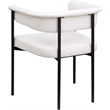 Meridian Furniture Malin Cream Vegan Leather Dining Chair (Set of 2)