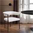 Meridian Furniture Malin Cream Vegan Leather Dining Chair (Set of 2)