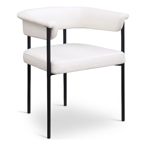 Meridian Furniture Malin Cream Vegan Leather Dining Chair (Set of 2)