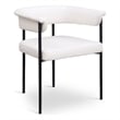 Meridian Furniture Malin Cream Vegan Leather Dining Chair (Set of 2)