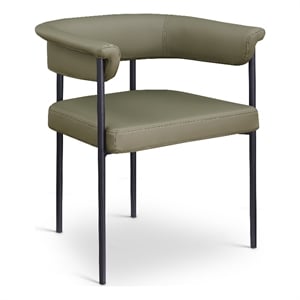 Meridian Furniture Malin Olive Vegan Leather Dining Chair (Set of 2)