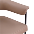 Meridian Furniture Malin Tan Vegan Leather Dining Chair (Set of 2)