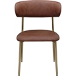 Meridian Furniture Lupita Brown Vegan Leather Dining Chair (Set of 2)
