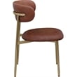 Meridian Furniture Lupita Brown Vegan Leather Dining Chair (Set of 2)