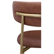 Meridian Furniture Lupita Brown Vegan Leather Dining Chair (Set of 2)