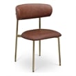 Meridian Furniture Lupita Brown Vegan Leather Dining Chair (Set of 2)