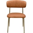 Meridian Furniture Lupita Cognac Vegan Leather Dining Chair (Set of 2)